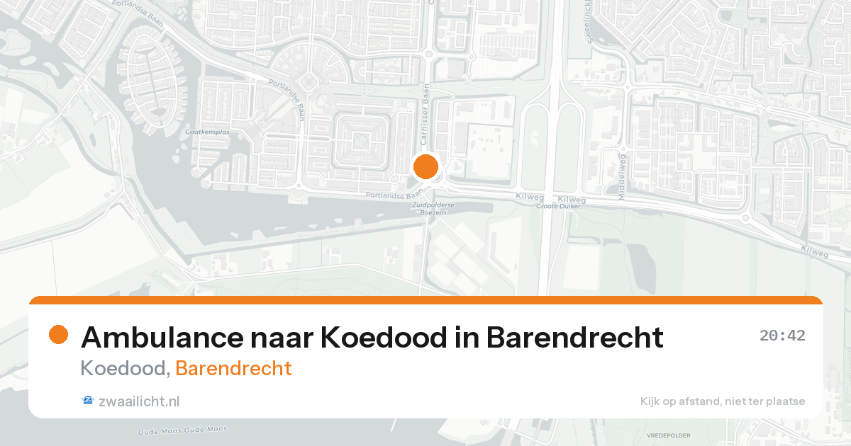 Ambulance naar Koedood in Barendrecht — 5 jul 2026