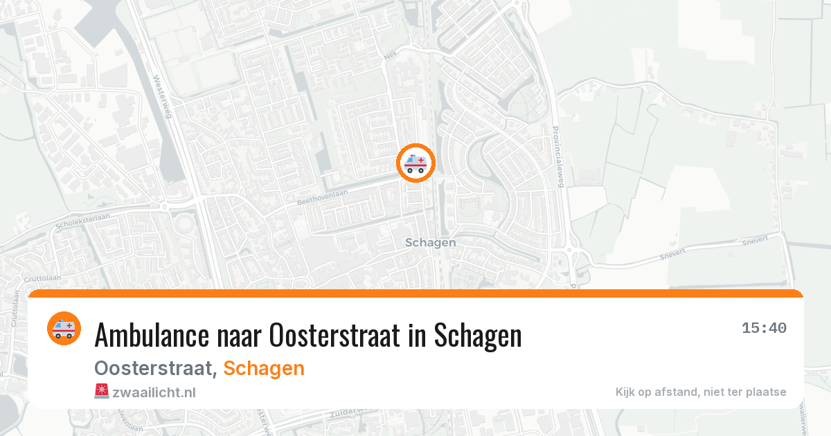 Ambulance naar Oosterstraat in Schagen — 22 mei 2026