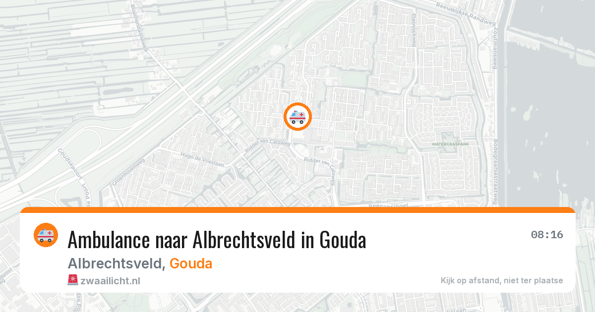 Ambulance naar Albrechtsveld in Gouda — 21 jun 2026