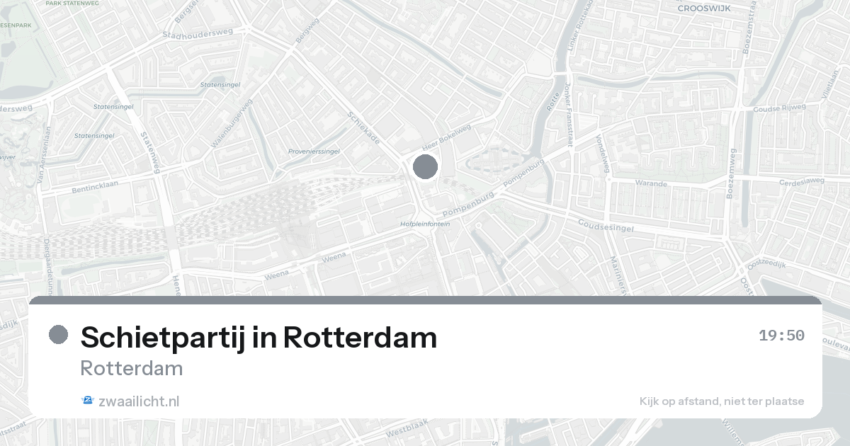 Schietpartij in Rotterdam — 30 jan 2026