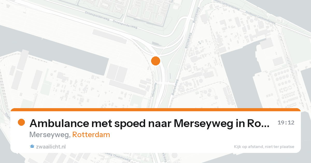 Ambulance met spoed naar Merseyweg in Rotterdam — 11 jul 2026