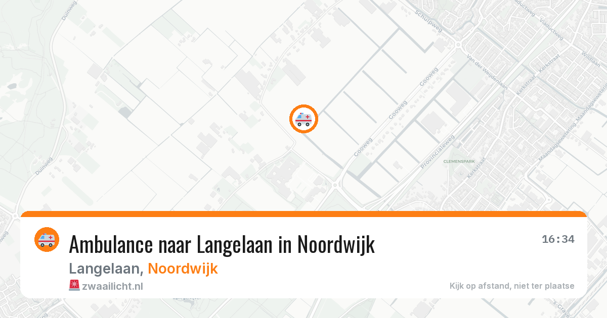 Ambulance naar Langelaan in Noordwijk — 17 mrt 2026