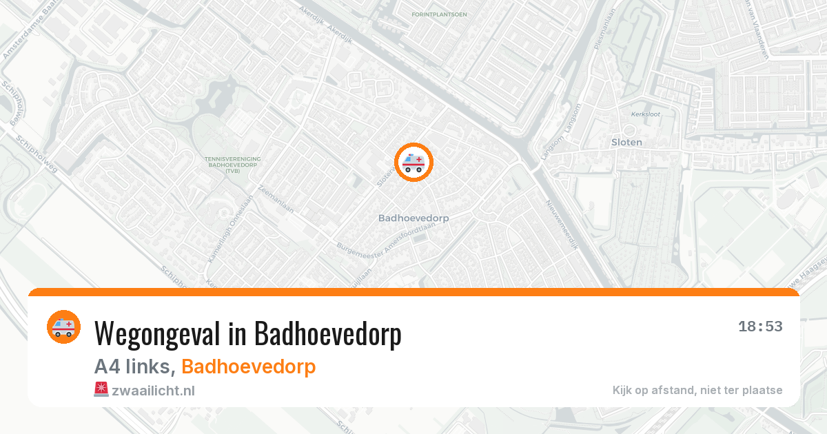 Wegongeval in Badhoevedorp — 12 apr 2026