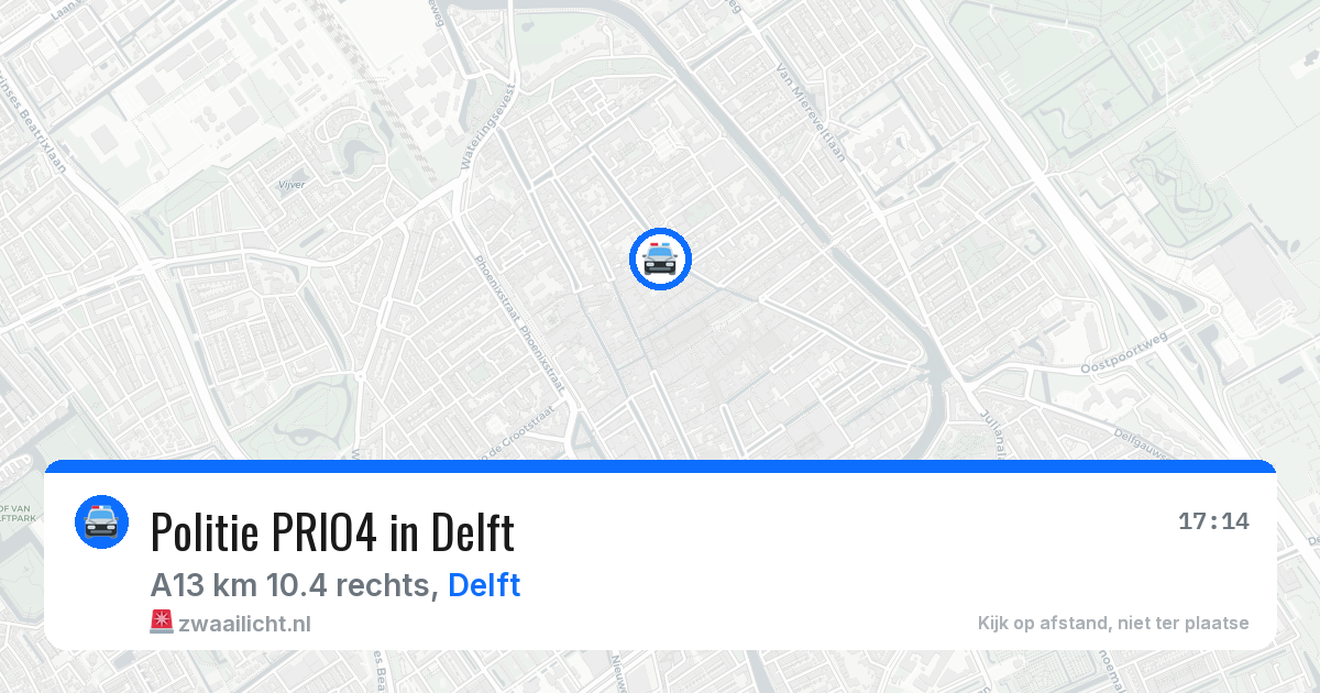 Politie PRIO4 in Delft — 1 jul 2026 | 🚨 Zwaailicht.nl