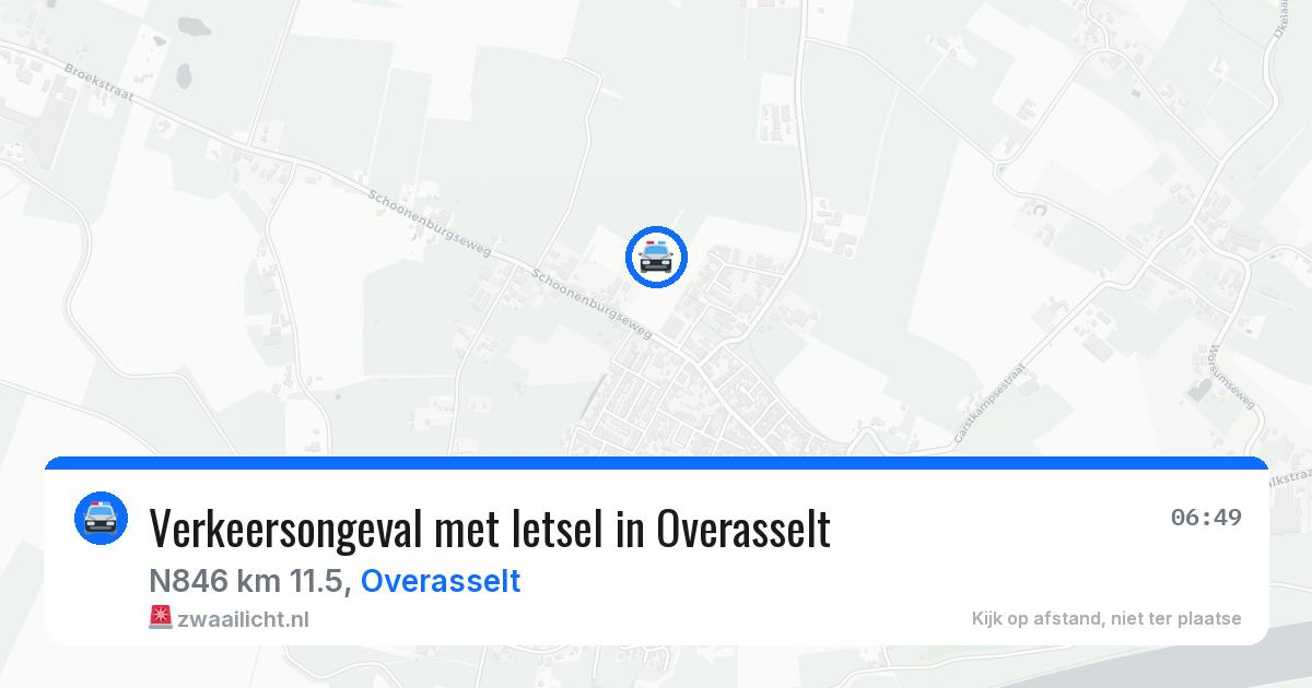 Verkeersongeval met letsel in Overasselt — 20 jan 2026
