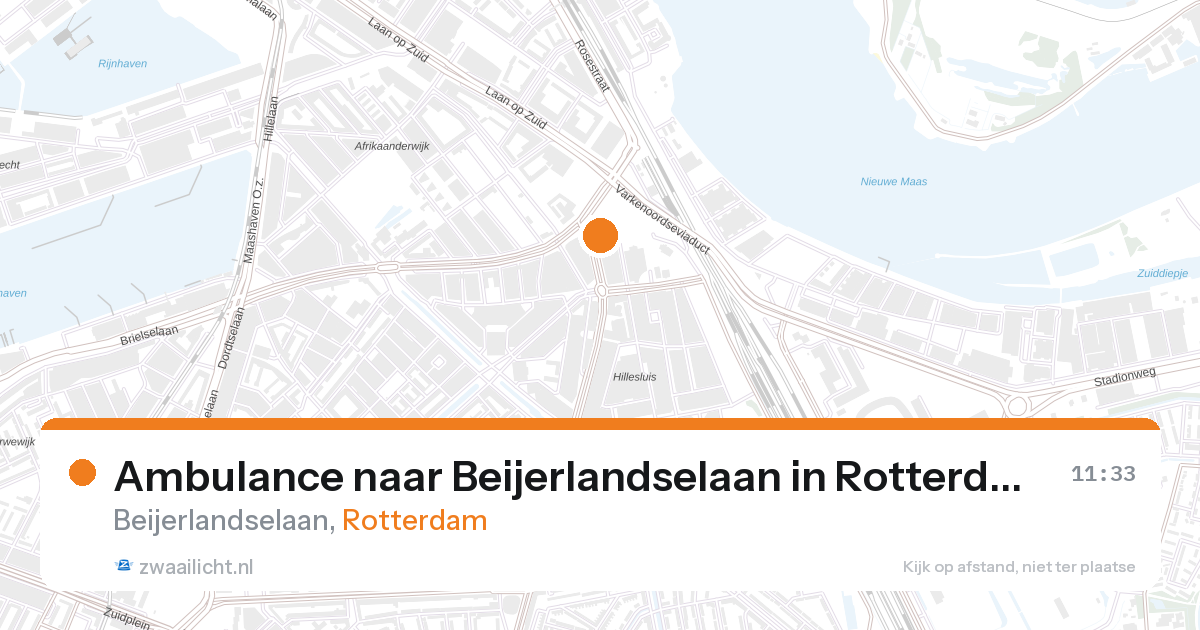 Ambulance naar Beijerlandselaan in Rotterdam — 27 aug 2026