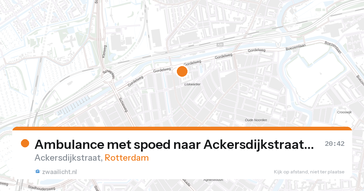 Ambulance met spoed naar Ackersdijkstraat in Rotterdam — 27 aug 2026