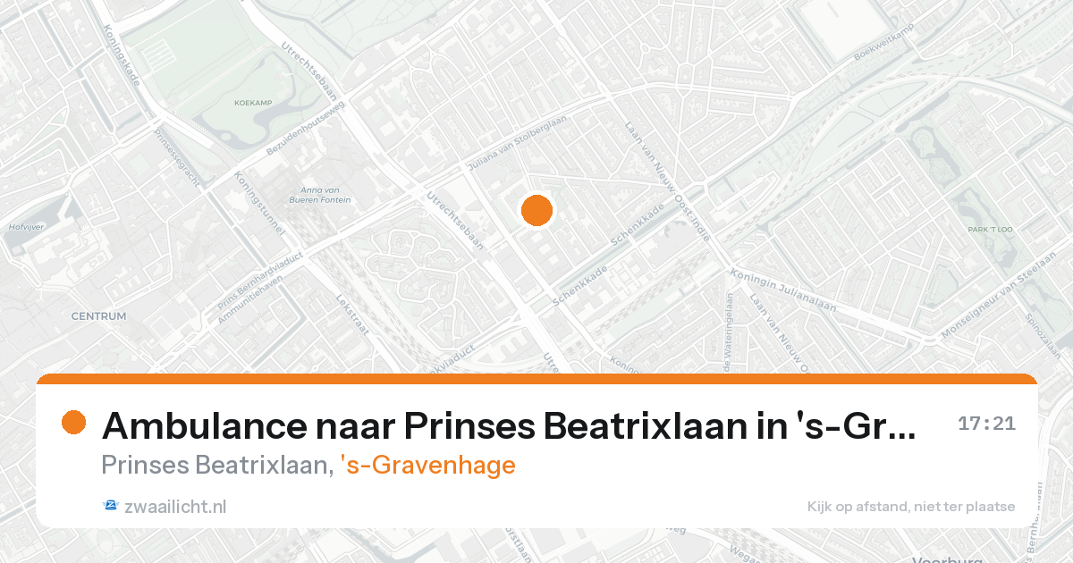 Ambulance naar Prinses Beatrixlaan in 's-Gravenhage — 21 aug 2026