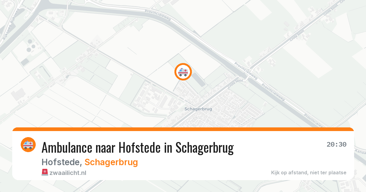 Ambulance naar Hofstede in Schagerbrug — 17 jun 2026