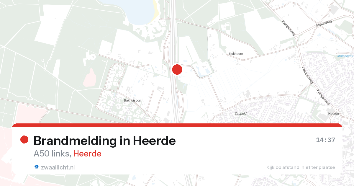 Brandmelding in Heerde — 26 aug 2026