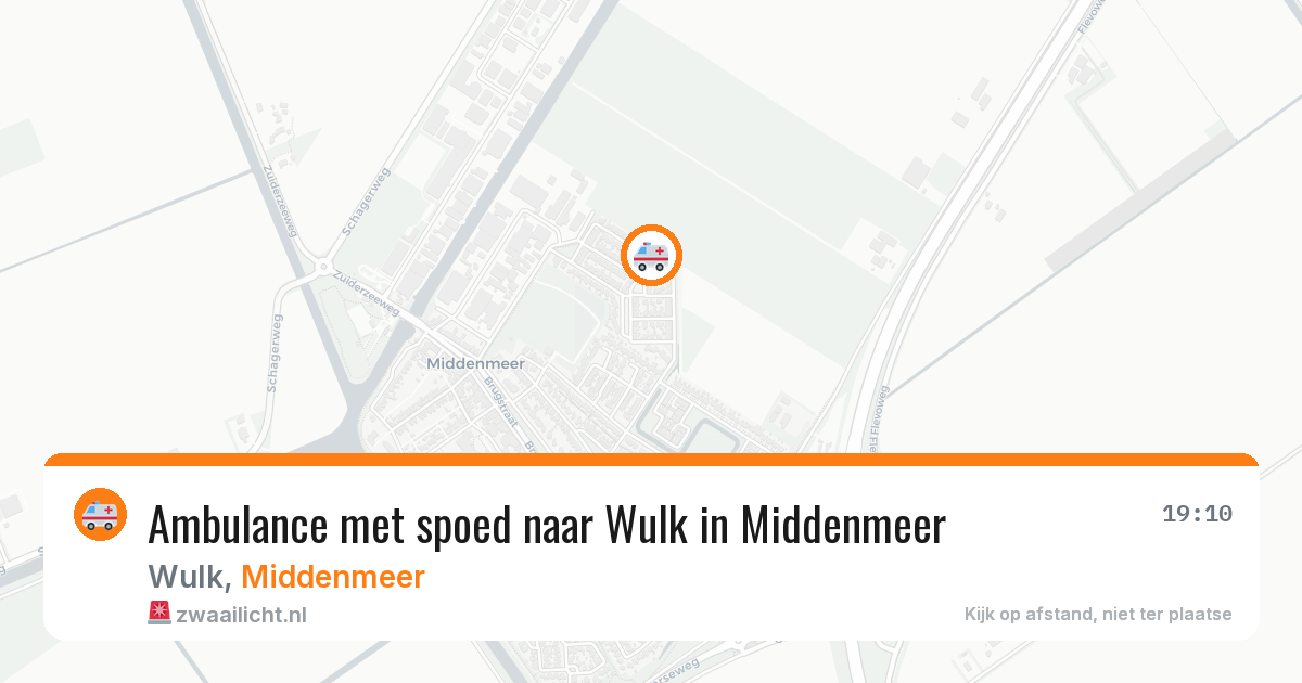 Ambulance met spoed naar Wulk in Middenmeer — 28 jan 2026