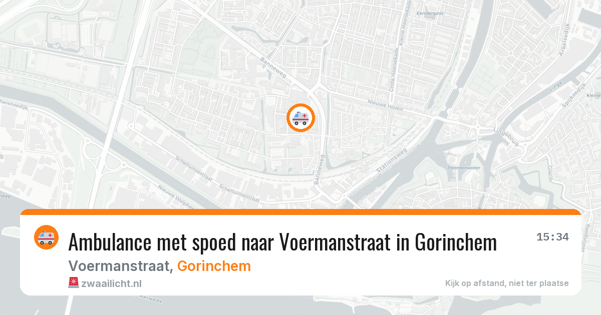 Ambulance met spoed naar Voermanstraat in Gorinchem — 20 mrt 2026