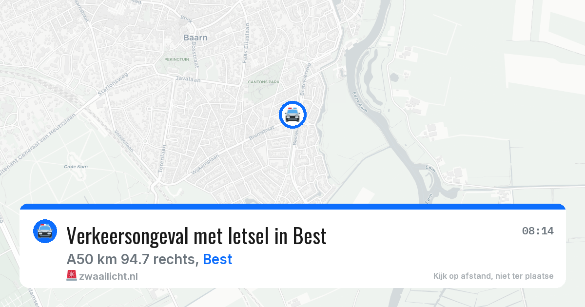 Verkeersongeval met letsel in Best — 28 jan 2026