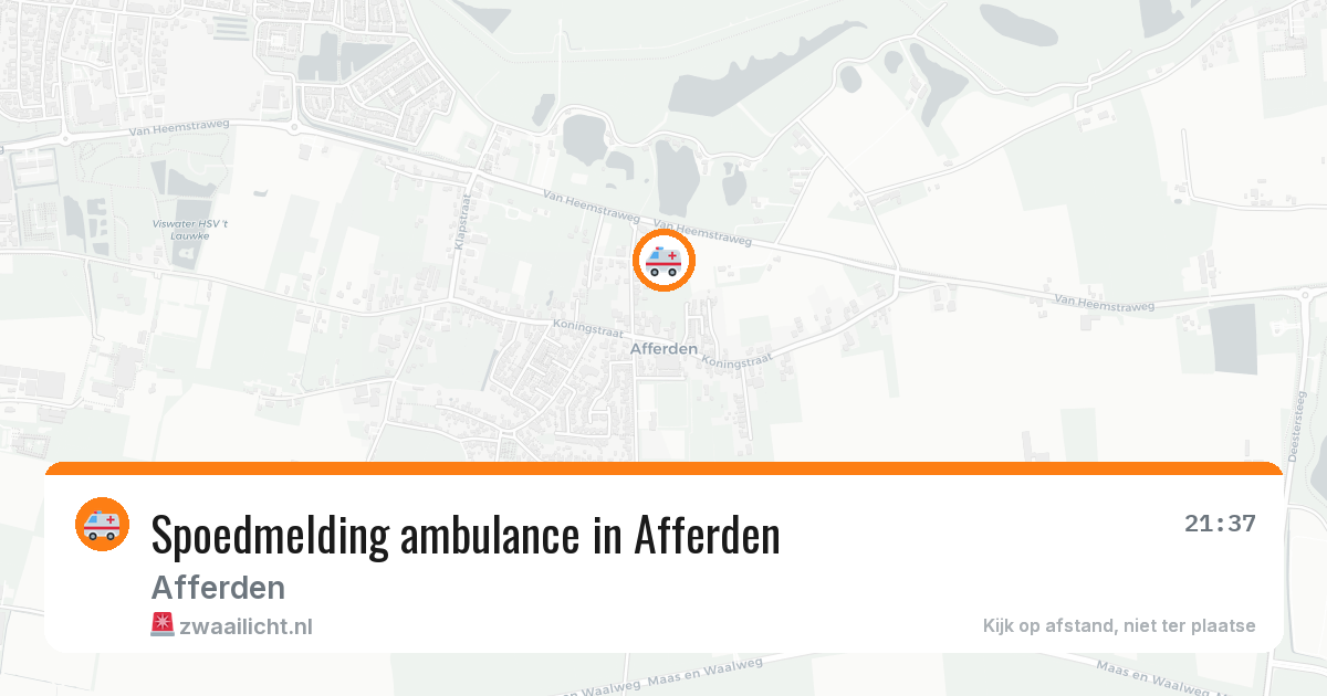 Spoedmelding ambulance in Afferden — 7 apr 2026