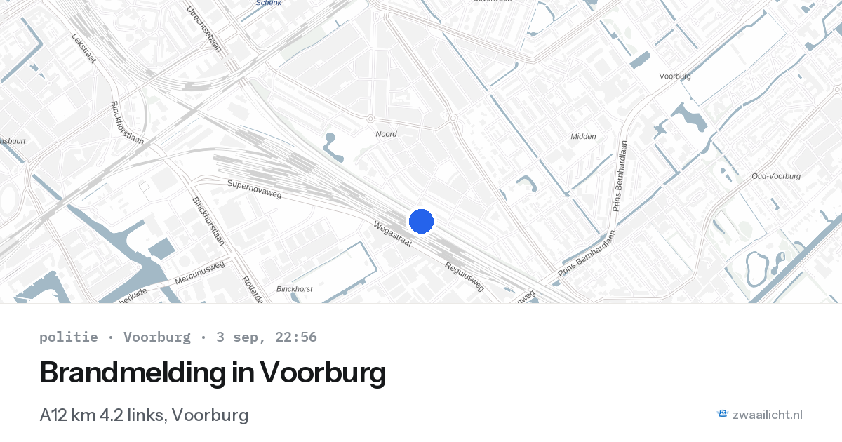 Brandmelding in Voorburg — 3 sep 2026