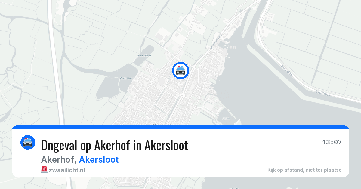 Ongeval op Akerhof in Akersloot — 18 jun 2026