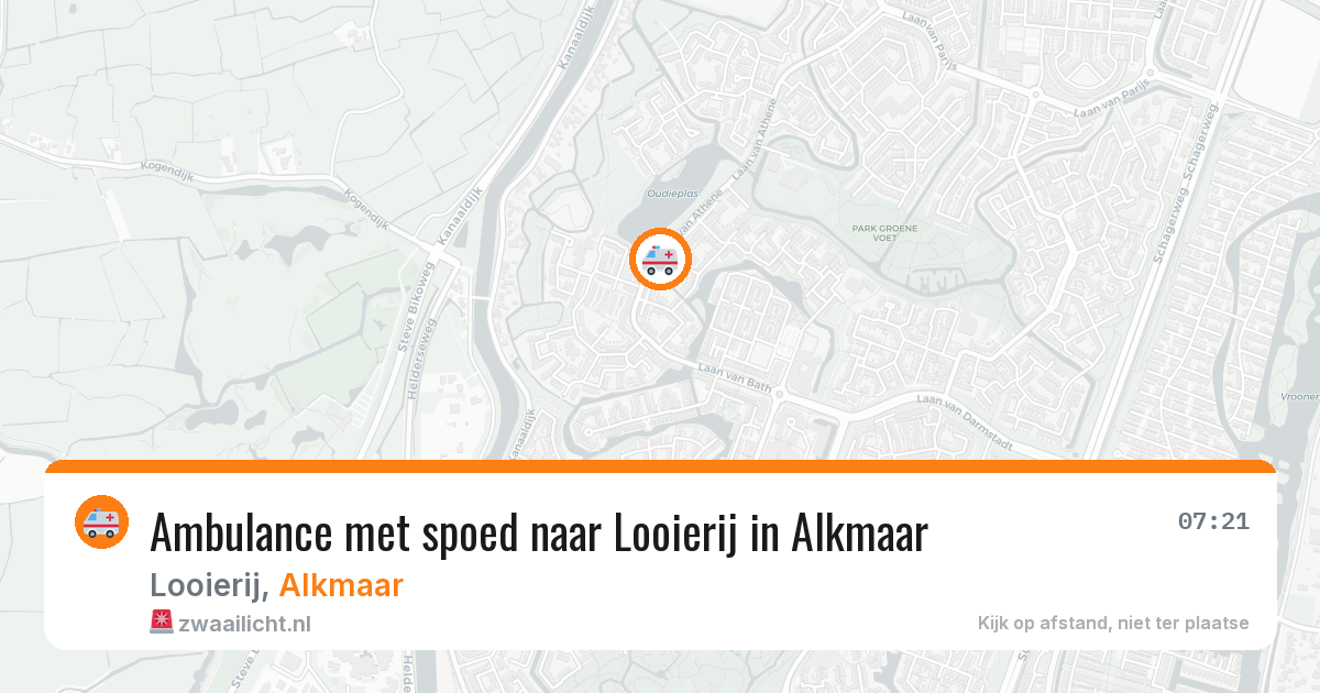 Ambulance met spoed naar Looierij in Alkmaar — 17 jun 2026