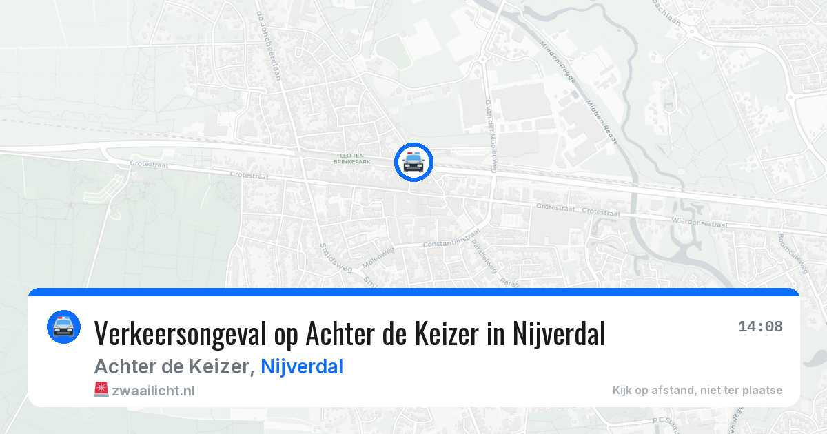 Verkeersongeval op Achter de Keizer in Nijverdal — 24 apr 2026