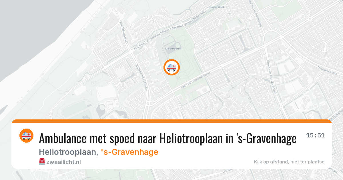Ambulance met spoed naar Heliotrooplaan in 's-Gravenhage — 9 apr 2026