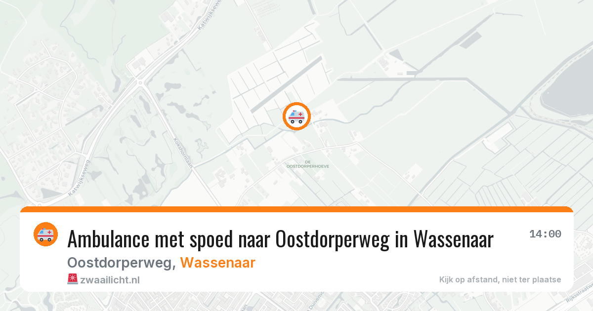 Ambulance met spoed naar Oostdorperweg in Wassenaar — 17 jan 2026