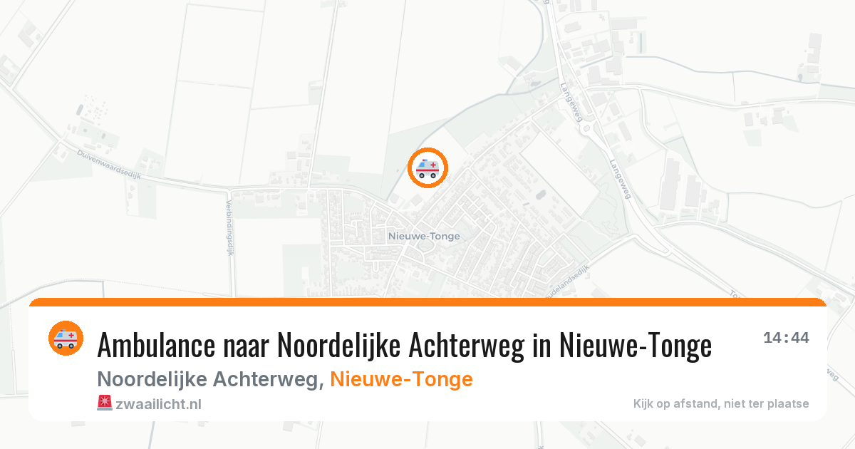 Ambulance naar Noordelijke Achterweg in Nieuwe-Tonge — 25 jun 2026
