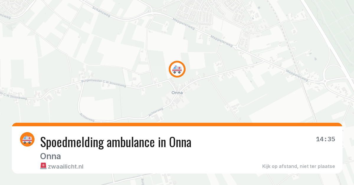 Spoedmelding ambulance in Onna — 6 feb 2026