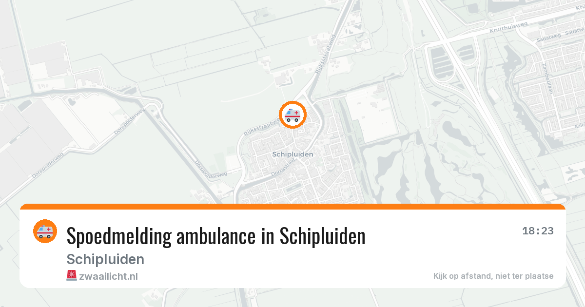 Spoedmelding ambulance in Schipluiden — 9 jul 2026