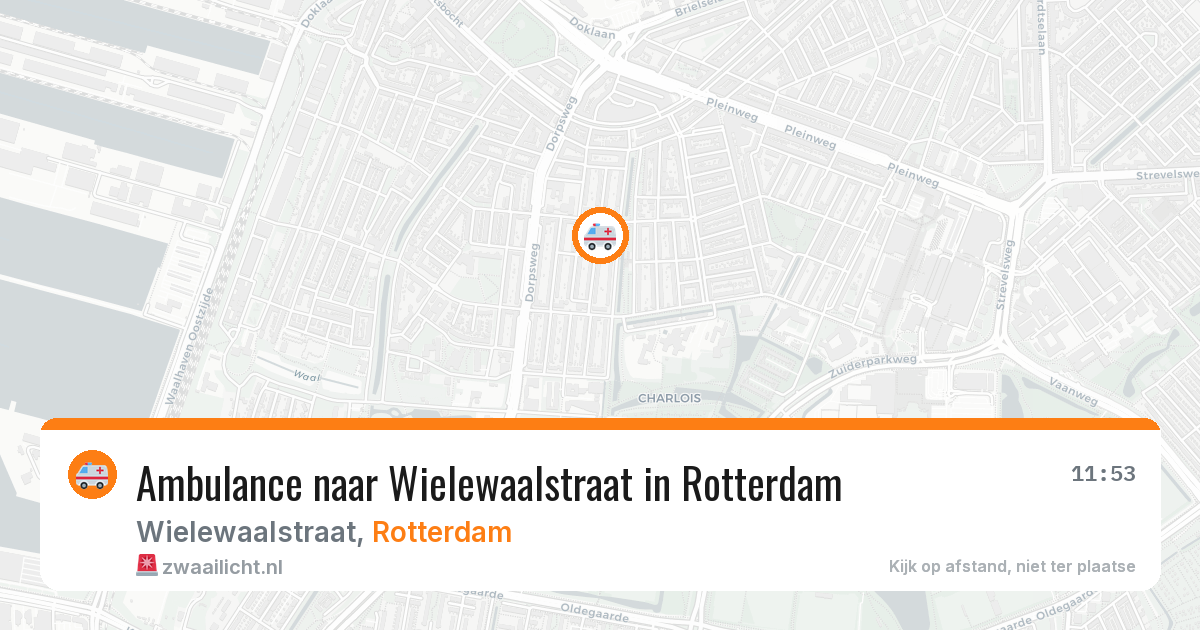 Ambulance naar Wielewaalstraat in Rotterdam — 20 mei 2026