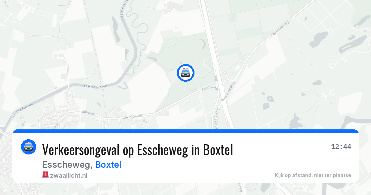 Verkeersongeval op Esscheweg in Boxtel — 8 apr 2026