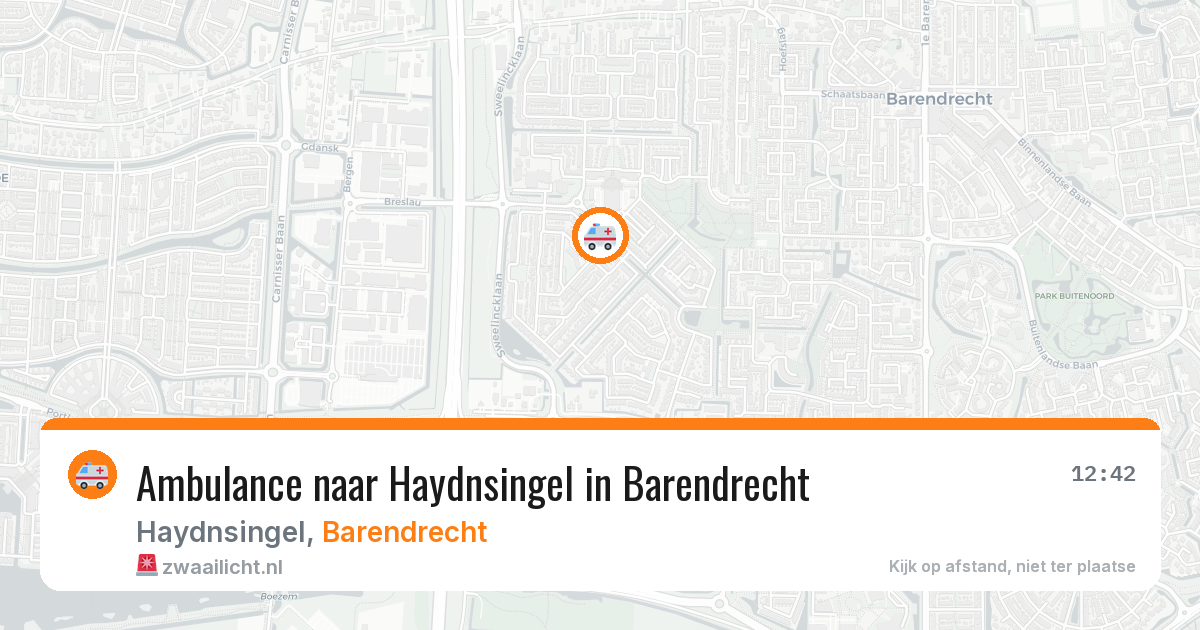 Ambulance naar Haydnsingel in Barendrecht — 23 apr 2026