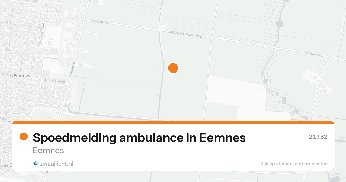 Spoedmelding ambulance in Eemnes — 19 aug 2026