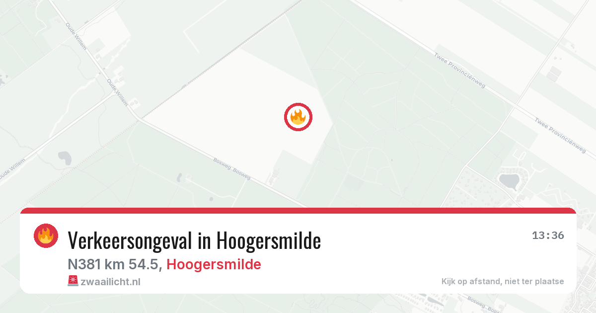 Verkeersongeval in Hoogersmilde — 6 jul 2026