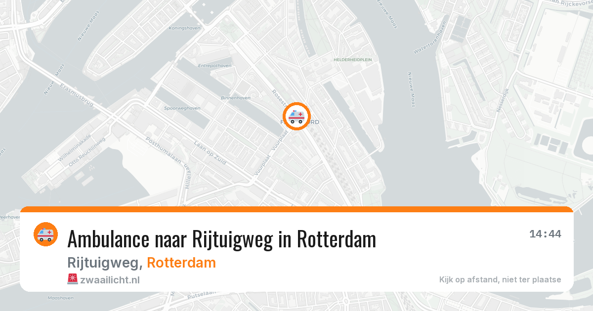 Ambulance naar Rijtuigweg in Rotterdam — 29 apr 2026