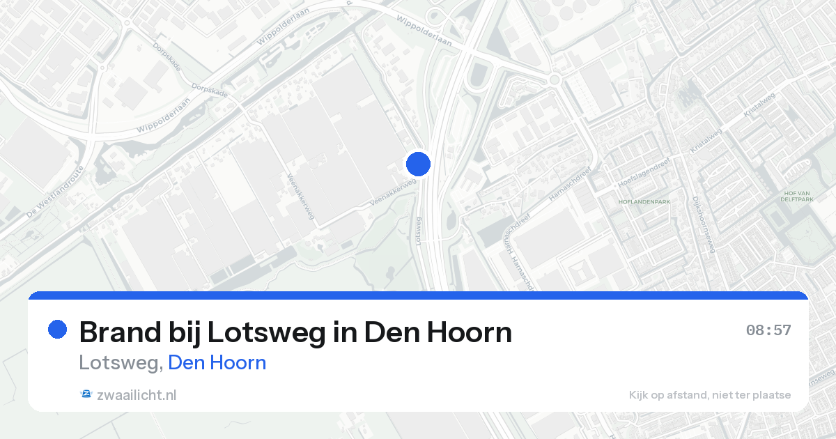 Brand bij Lotsweg in Den Hoorn — 22 aug 2026