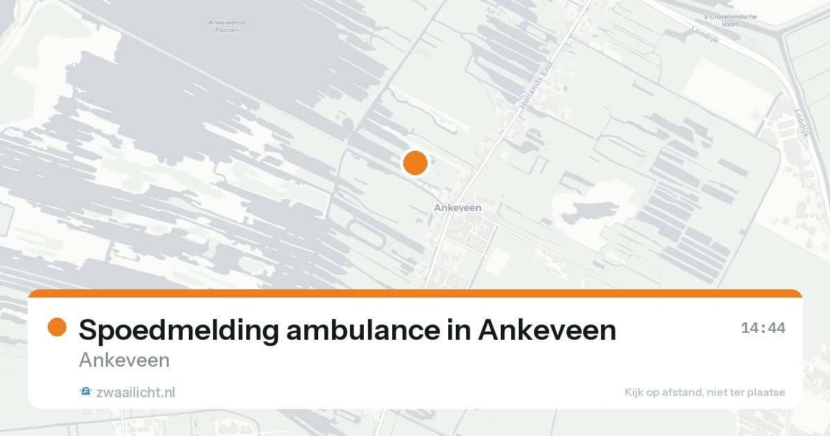 Spoedmelding ambulance in Ankeveen — 17 aug 2026