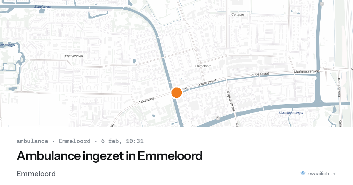 Ambulance ingezet in Emmeloord — 6 feb 2026