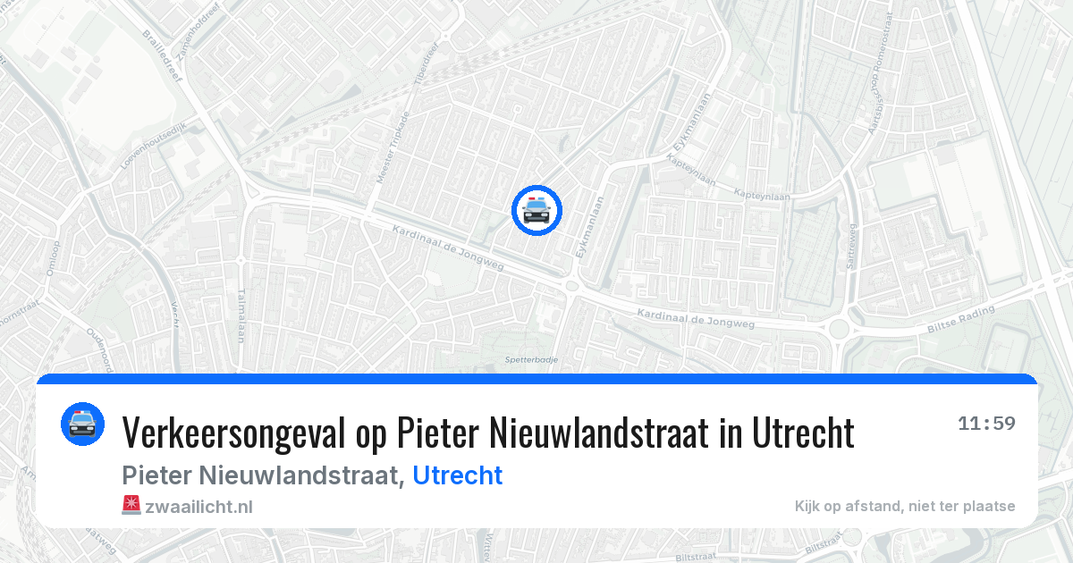 Verkeersongeval op Pieter Nieuwlandstraat in Utrecht — 16 jul 2026