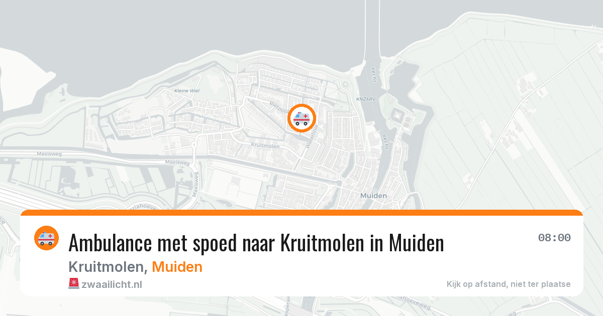 Ambulance met spoed naar Kruitmolen in Muiden — 5 feb 2026