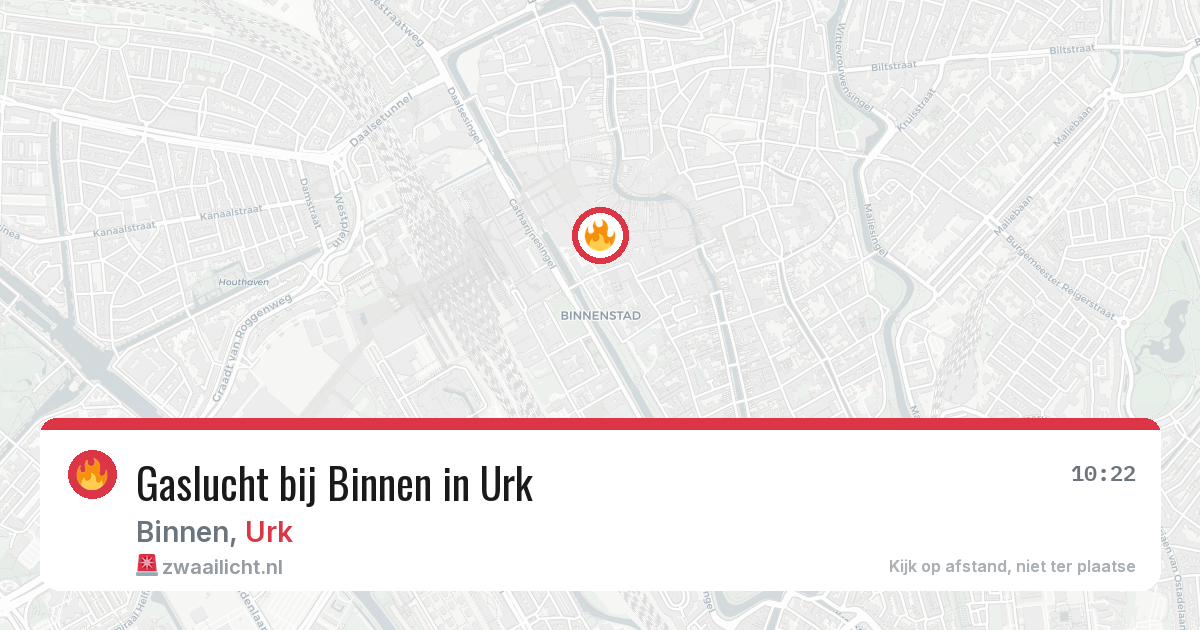 Gaslucht bij Binnen in Urk — 24 mrt 2026