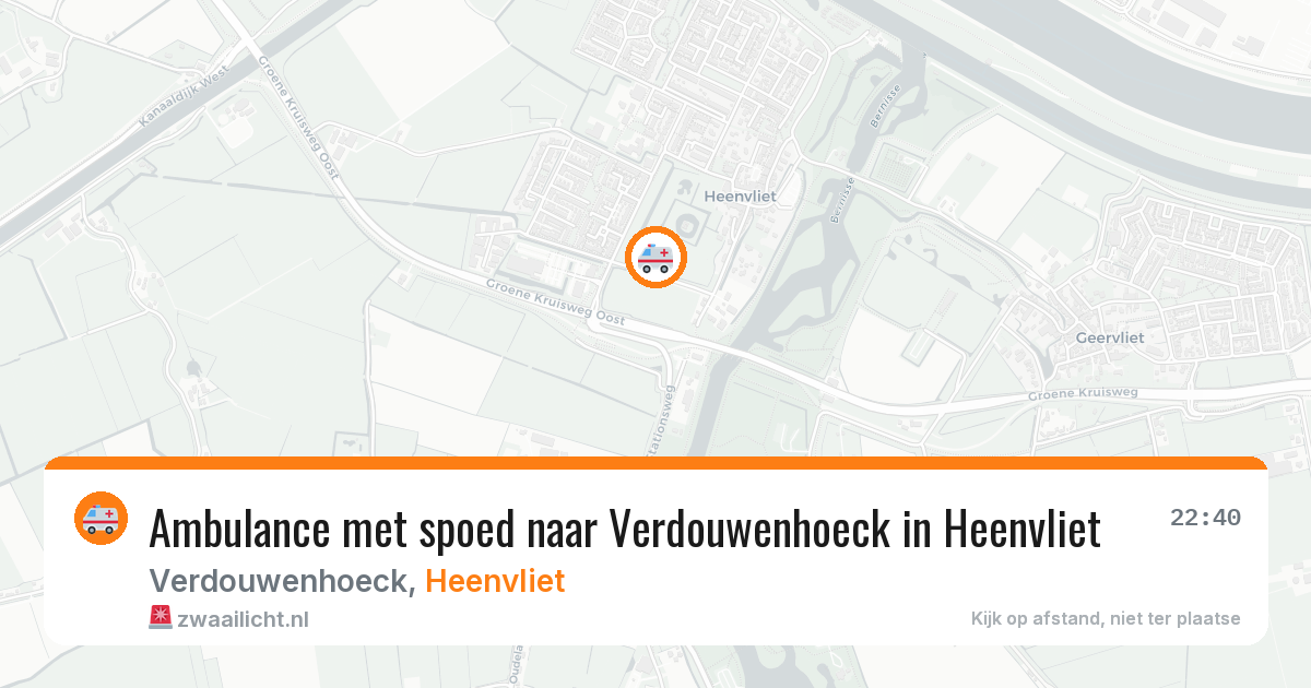 Ambulance met spoed naar Verdouwenhoeck in Heenvliet — 19 feb 2026