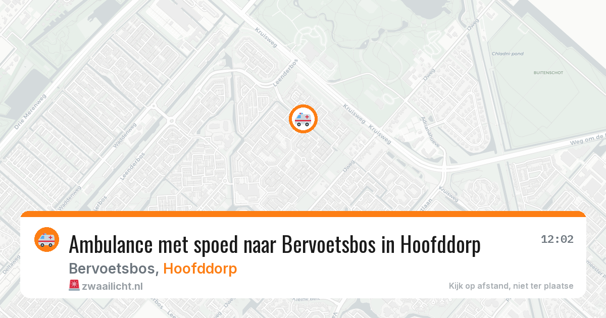 Ambulance met spoed naar Bervoetsbos in Hoofddorp — 11 mei 2026