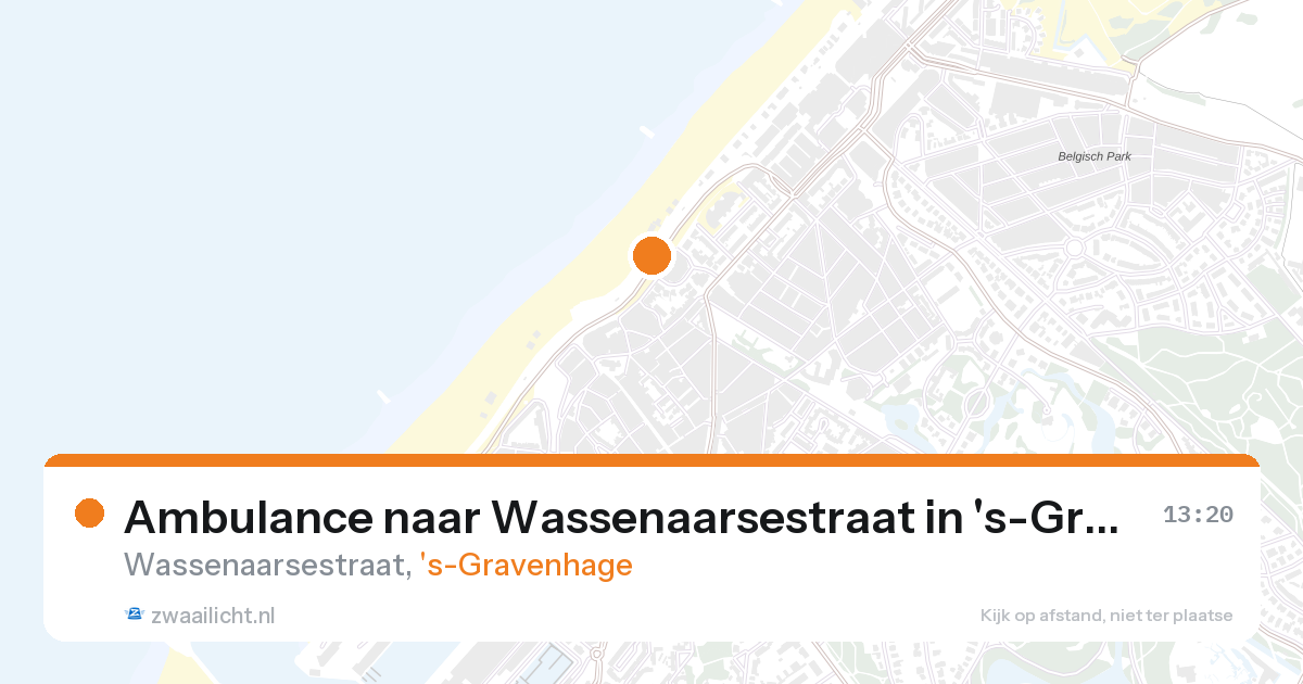 Ambulance naar Wassenaarsestraat in 's-Gravenhage — 26 aug 2026