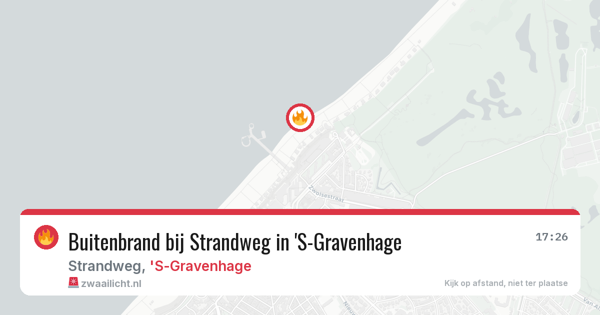 Buitenbrand bij Strandweg in 'S-Gravenhage — 6 jul 2026