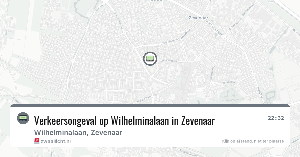 Verkeersongeval op Wilhelminalaan in Zevenaar — 11 apr 2026