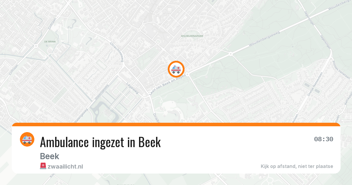 Ambulance ingezet in Beek — 27 mrt 2026