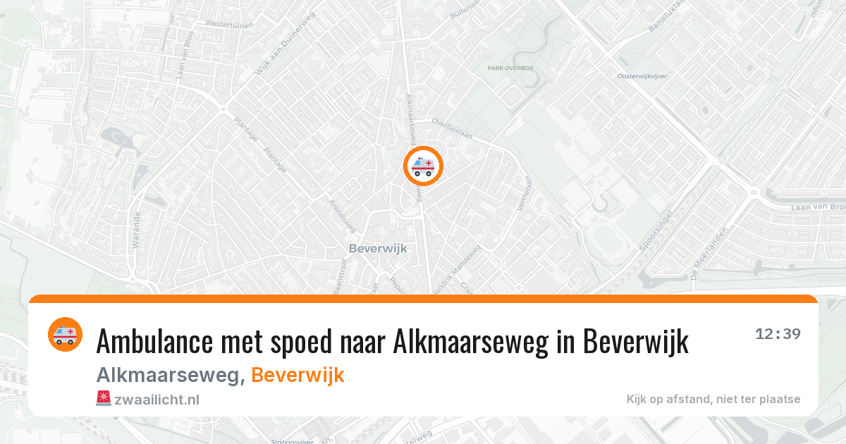 Ambulance met spoed naar Alkmaarseweg in Beverwijk — 4 jun 2026
