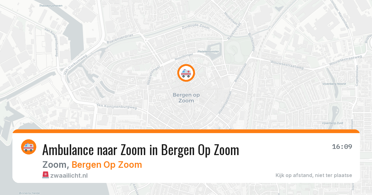 Ambulance naar Zoom in Bergen Op Zoom — 12 mei 2026
