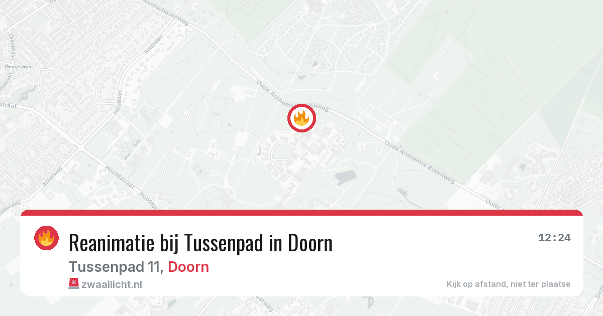 Reanimatie bij Tussenpad in Doorn — 13 feb 2026