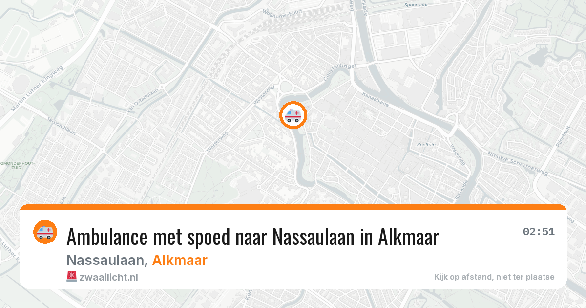 Ambulance met spoed naar Nassaulaan in Alkmaar — 24 jan 2026