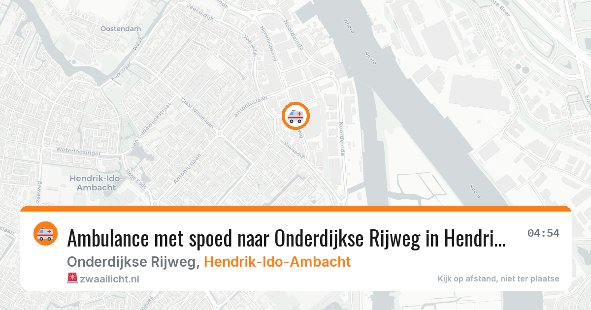 Ambulance met spoed naar Onderdijkse Rijweg in Hendrik-Ido-Ambacht — 2 apr 2026